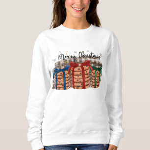 Sweatshirt Joyeux Noël Cadeaux Enveloppés Cookies