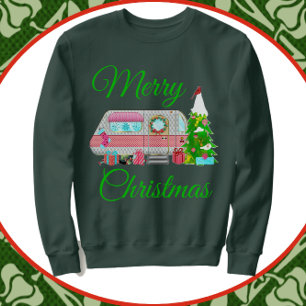 Sweatshirt Joyeux Noël Camper Vintage Trailer