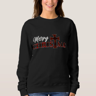 Sweatshirt Joyeux Noël - Christ Cross Religieux Noël Buff