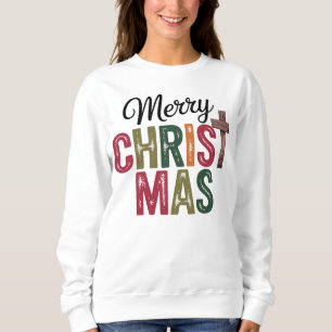 Sweatshirt Joyeux Noël, Croix de Noël