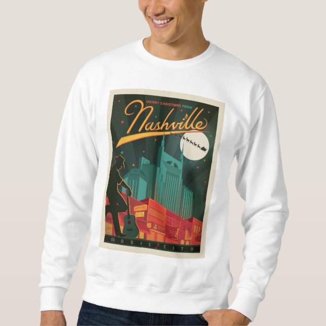 Sweatshirt Joyeux Noël de Nashville (Devant)