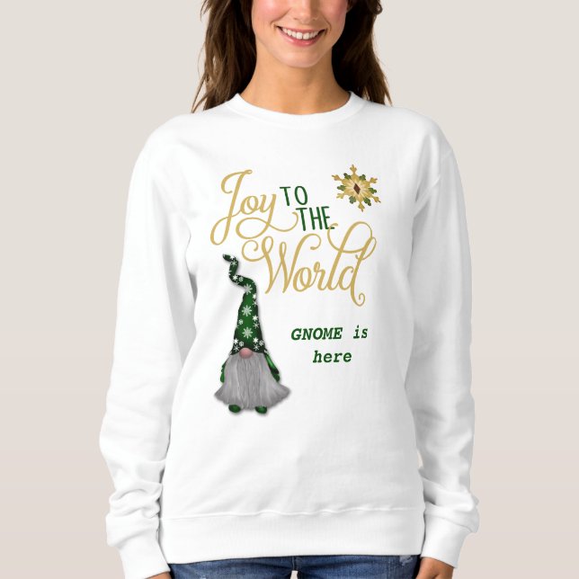 Sweatshirt Joyeux Noël des Gnomes du monde (Devant)