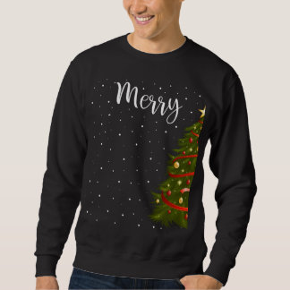 Sweatshirt Joyeux Noël Drôle Noël Arbre de Noël Couples