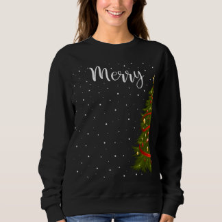 Sweatshirt Joyeux Noël Drôle Noël Arbre de Noël Couples
