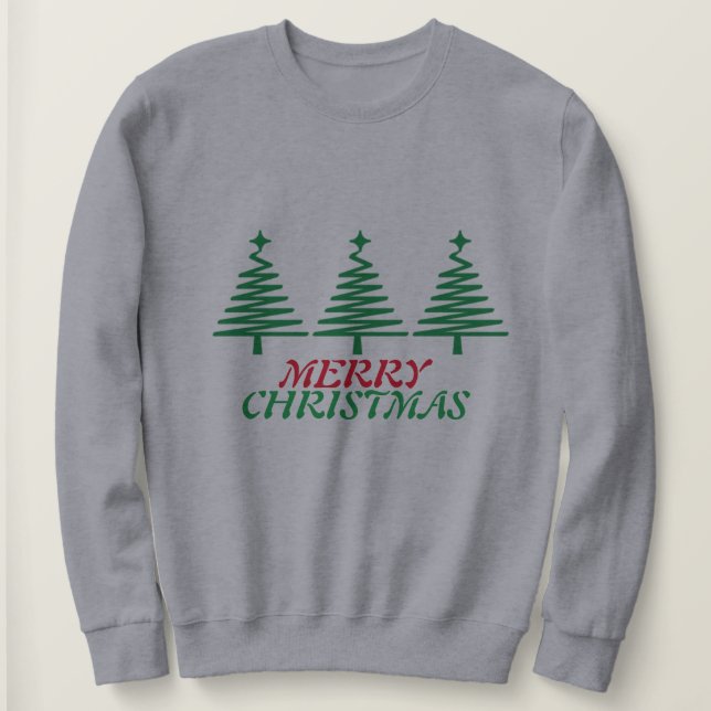 Sweatshirt Joyeux Noël Fête tendance (Design devant)