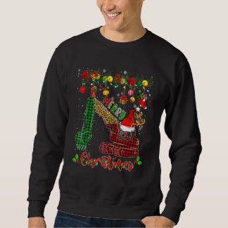 Sweatshirt Joyeux Noël Léopard Carreaux Santa Renne Elfe E
