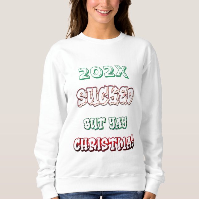 Sweatshirt Joyeux Noël pour l'esprit de vacances (Devant)