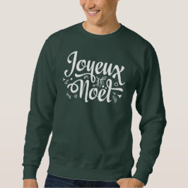 Sweatshirt Joyeux Noel Rouge Français Joyeux Noël