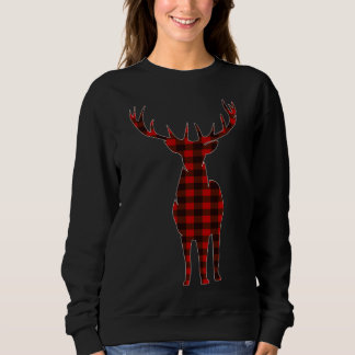 Sweatshirt Joyeux Noël sauvage Buffle de Noël Plaid Hunte