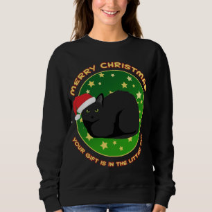 Sweatshirt Joyeux Noël Votre présent est dans la boîte à liti