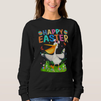Sweatshirt Joyeux oeuf de lapin de Pâques Funny Oiseau de Pél