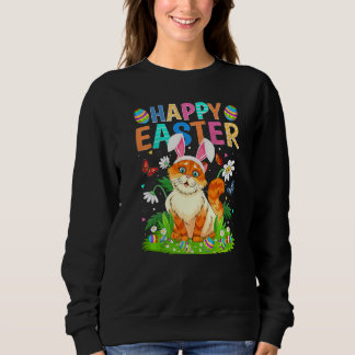 Sweatshirt Joyeux oeuf lapin de Pâques Funny Chat dimanche de