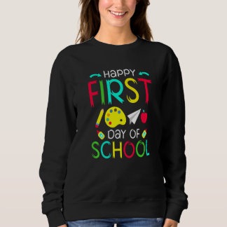Sweatshirt Joyeux premier jour de l'école Retour à l'école Pr