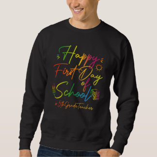 Sweatshirt Joyeux premier jour d'école 5e année Tie Dye Ensei