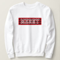 Joyeux pull de Noël, rouge noir