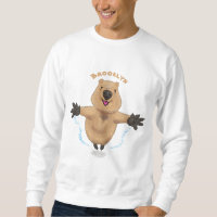 Joyeux sauter quokka dessin animé