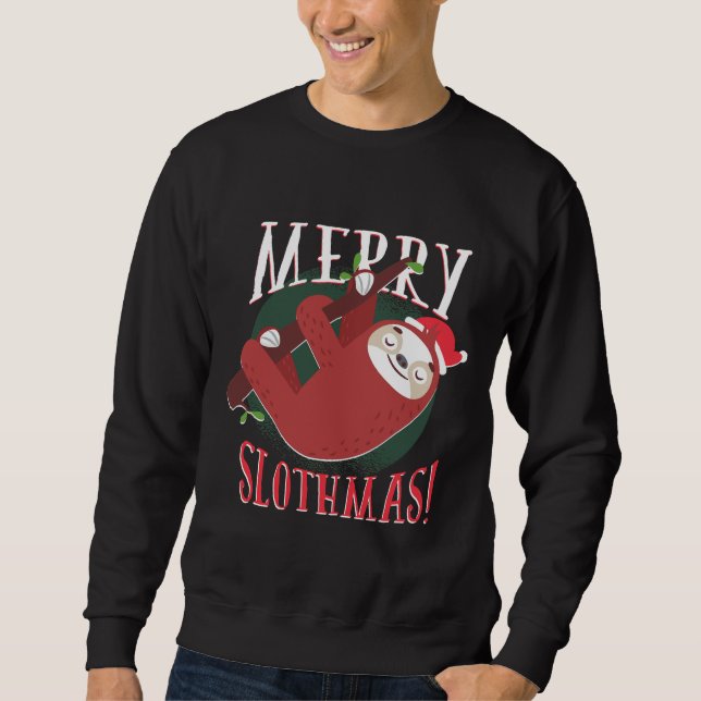 Sweatshirt Joyeux Slothmas 95 (Devant)