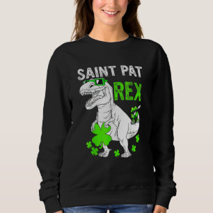 Sweatshirt Joyeux St Pat T Rex Saint Patrick S Day Dinosaur B