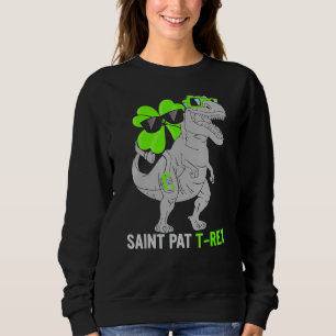 Sweatshirt Joyeux St Pat T Rex Saint Patrick's Day Dinosaur B