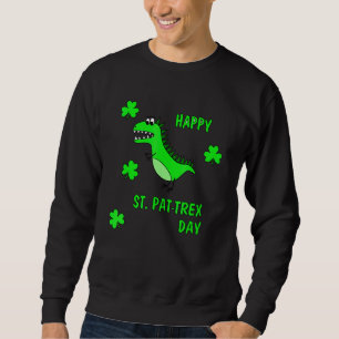 Sweatshirt Joyeux St Pat Trex Saint Patrick's Day Dinosaur Ki
