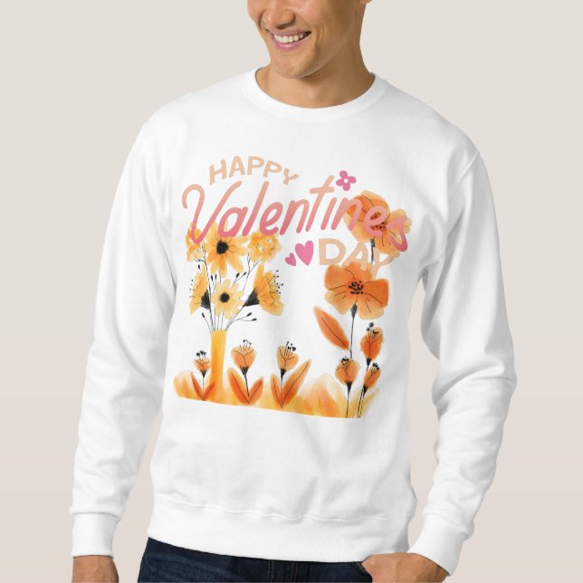 Sweatshirt Joyeux T-shirt de la Saint-Valentin (Devant)