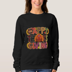 Sweatshirt Joyeux Thanksgiving Dinde Drôle de saison de citro