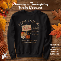 Sweatshirt Joyeux Thanksgiving Phil 4v19 Rassemblement de fam
