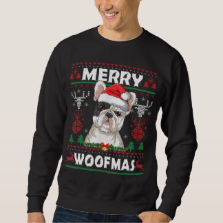 Sweatshirt Joyeux Woofmas Français Bulldog Amoureux des chien