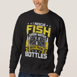 Sweatshirt J'Secourt Du Poisson De La Bière D'Eau De La Boute