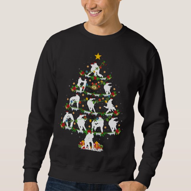 Sweatshirt Judo Martial Art Lover Xmas Lighting Judo Christma (Devant)