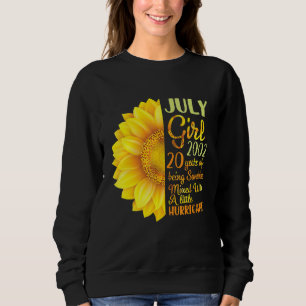 Sweatshirt Juillet Girl 2002 20 Ans D'Être Sunshine Mixé A