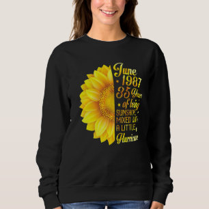 Sweatshirt Juin 1987 Tournesol 35 Ans Mélangé