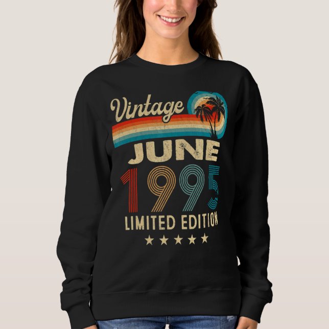 Sweatshirt Juin 1995 27e anniversaire Vintage (Devant)