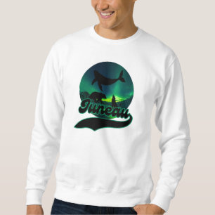 Sweatshirt Juneau Alaska Ours de loup de baleine Aurora Ak du