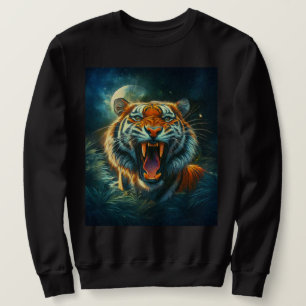 Sweatshirt Jungle au clair de lune de tigres