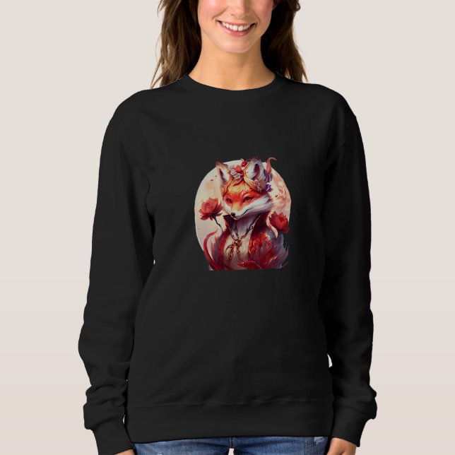 Sweatshirt Just A Girl Who Foxes (Devant)