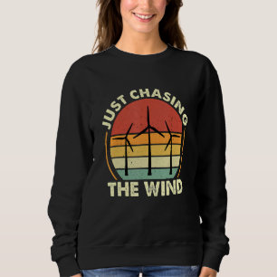 Sweatshirt Juste à la poursuite de l'énergie renouvelable éol