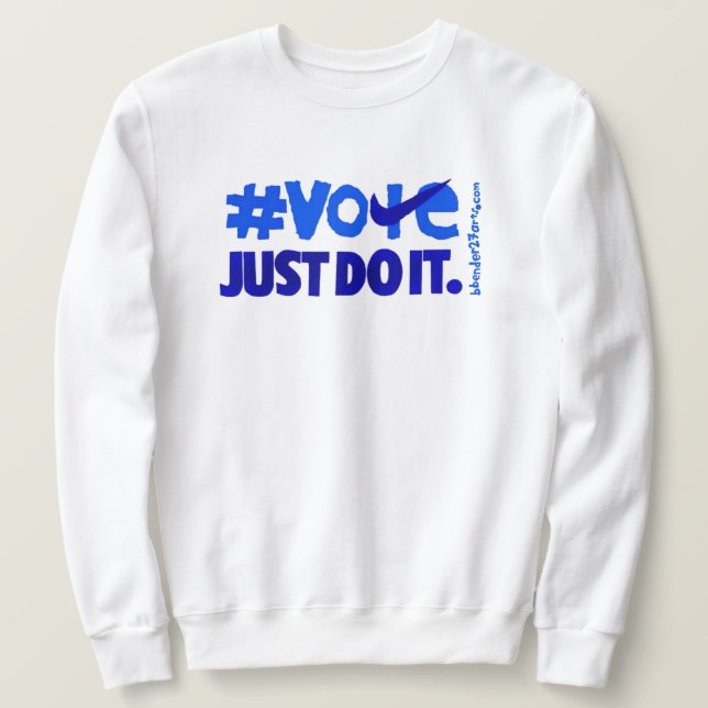 SWEATSHIRT JUSTE BLEU (Design devant)
