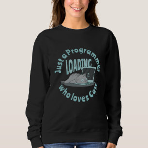 Sweatshirt Juste un programmeur qui aime les chats
