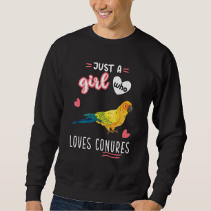 Sweatshirt Juste Une Fille Qui Aime Conure Un Oiseau De Perro