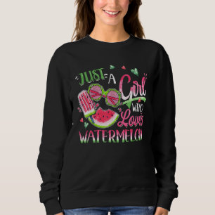 Sweatshirt Juste une fille qui aime la pastèque
