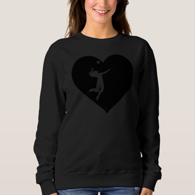 Sweatshirt Juste Une Fille Qui Aime Le Volley-ball Meilleur V (Devant)
