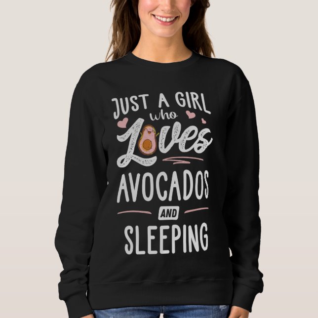 Sweatshirt Juste Une Fille Qui Aime Les Avocats Et Les Femmes (Devant)