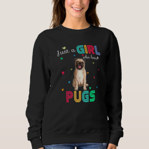 Sweatshirt Juste une fille qui aime les Carlins Graphic Carli