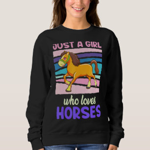 Sweatshirt Juste Une Fille Qui Aime Les Chevaux cavaliers Che