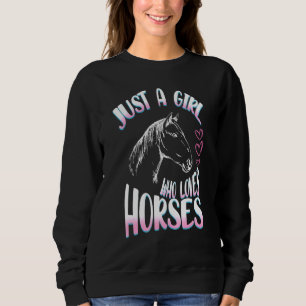 Sweatshirt Juste Une Fille Qui Aime Les Chevaux Cheval Équita