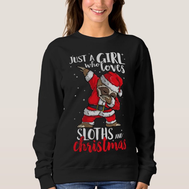 Sweatshirt Juste Une Fille Qui Aime Les Fantômes Femme De Noë (Devant)