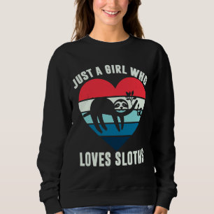 Sweatshirt Juste Une Fille Qui Aime Les Fentes Fabriquées Sco