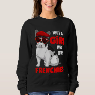 Sweatshirt Juste Une Fille Qui Aime Les Français Mignonne Fre