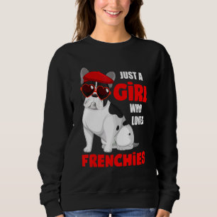 Sweatshirt Juste Une Fille Qui Aime Les Français Mignonne Fre